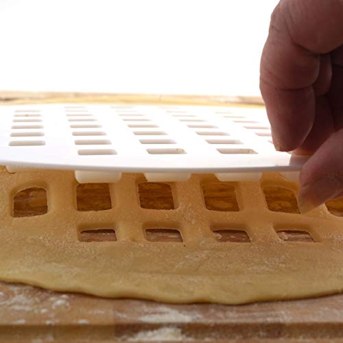 Lattice Tart Top Mold, 10-inch, White