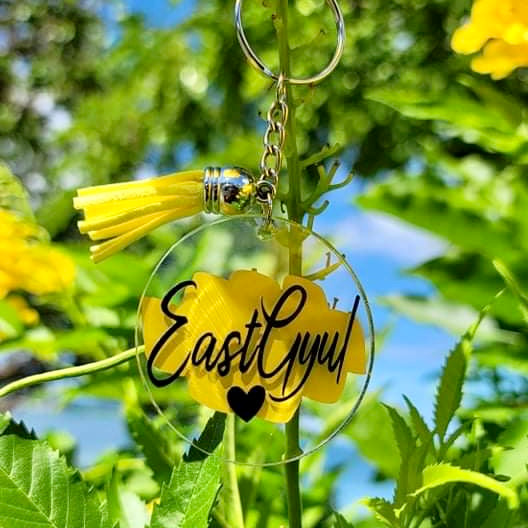 East Gyul Yellow Rising Key Chain